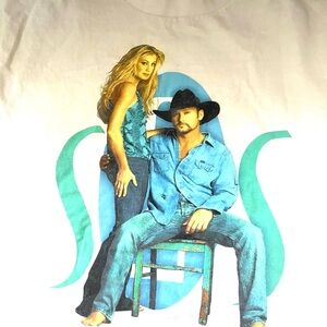 Tim McGraw and Faith Hill Tour T shirt 2000 size L 44 Men’s t shirt